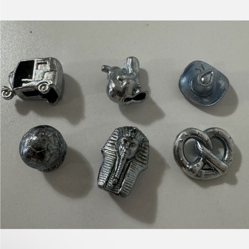 MONOPOLY Here And Now World Edition Set of 6 Replacement Tokens Movers